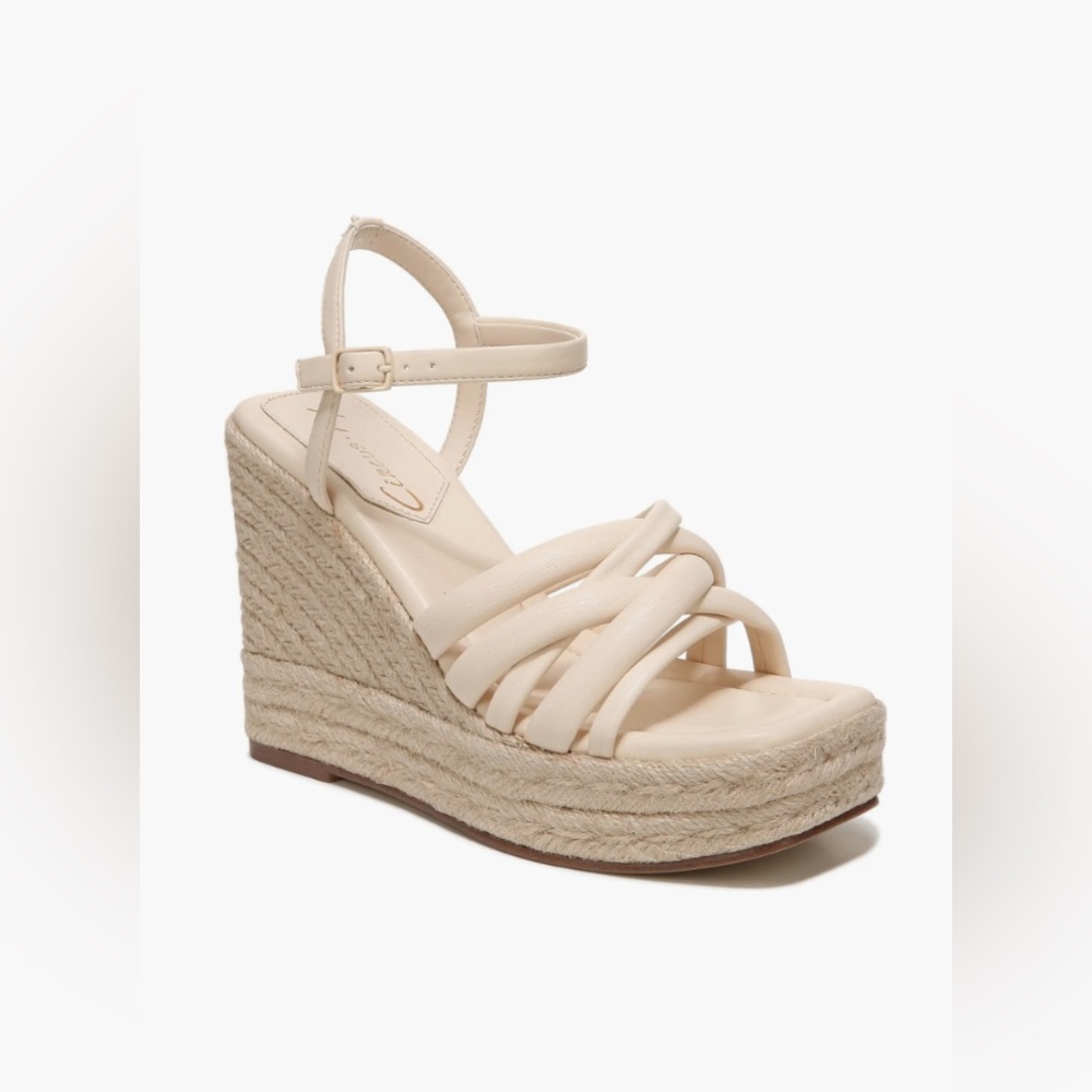 NEW – Circus by Sam Edelman “Irene” Espadrille Wedge Sandals Size 8 Crème